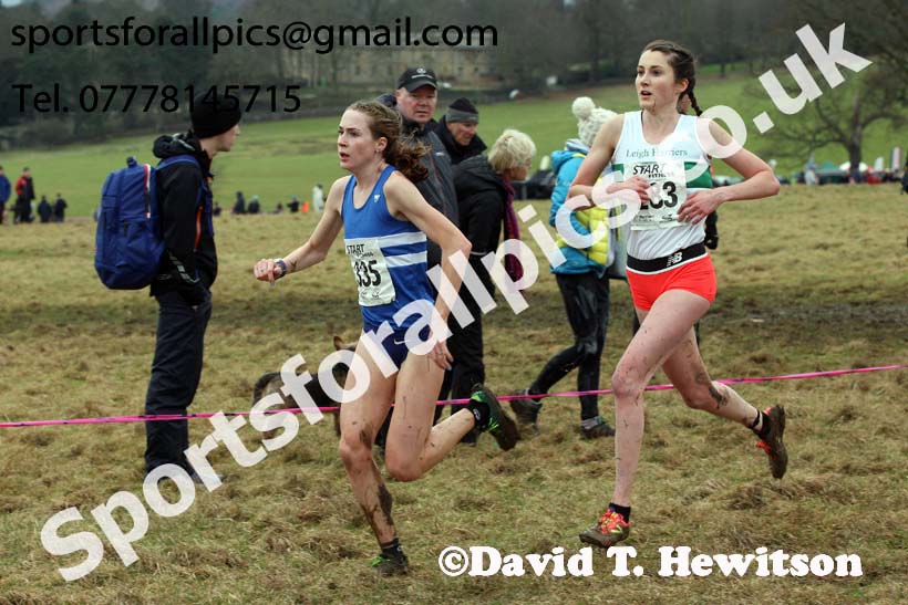 Senior women, 2018 Northern Cross Country Champs., Harewood House, Leeds. Photo: David T. Hewitson/Sports for All Pics